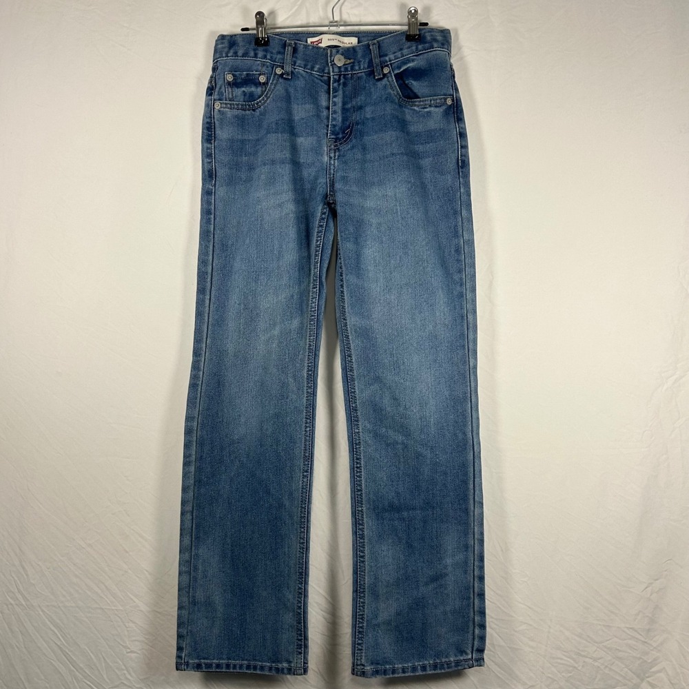 Levi's 505 Regular Jeans Kids 14 Reg Blue Straight Leg Denim 27x29